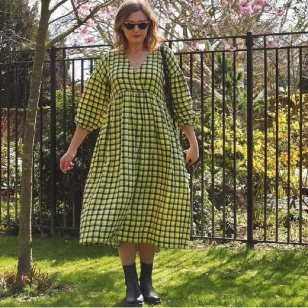 Beyond Nine Ceca Gingham Dress Size XL